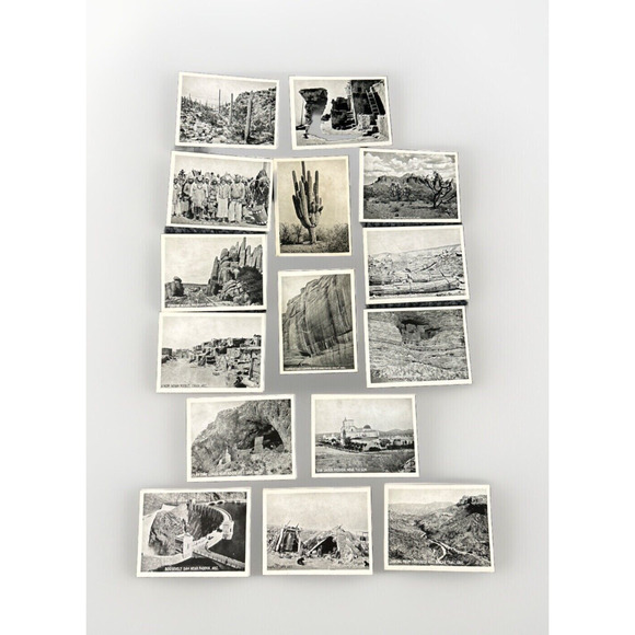 15 3.5 x 2.5 Cards Arizona Travel Unposted Lot Hohawk Cactus Black White Apache - Picture 1 of 9